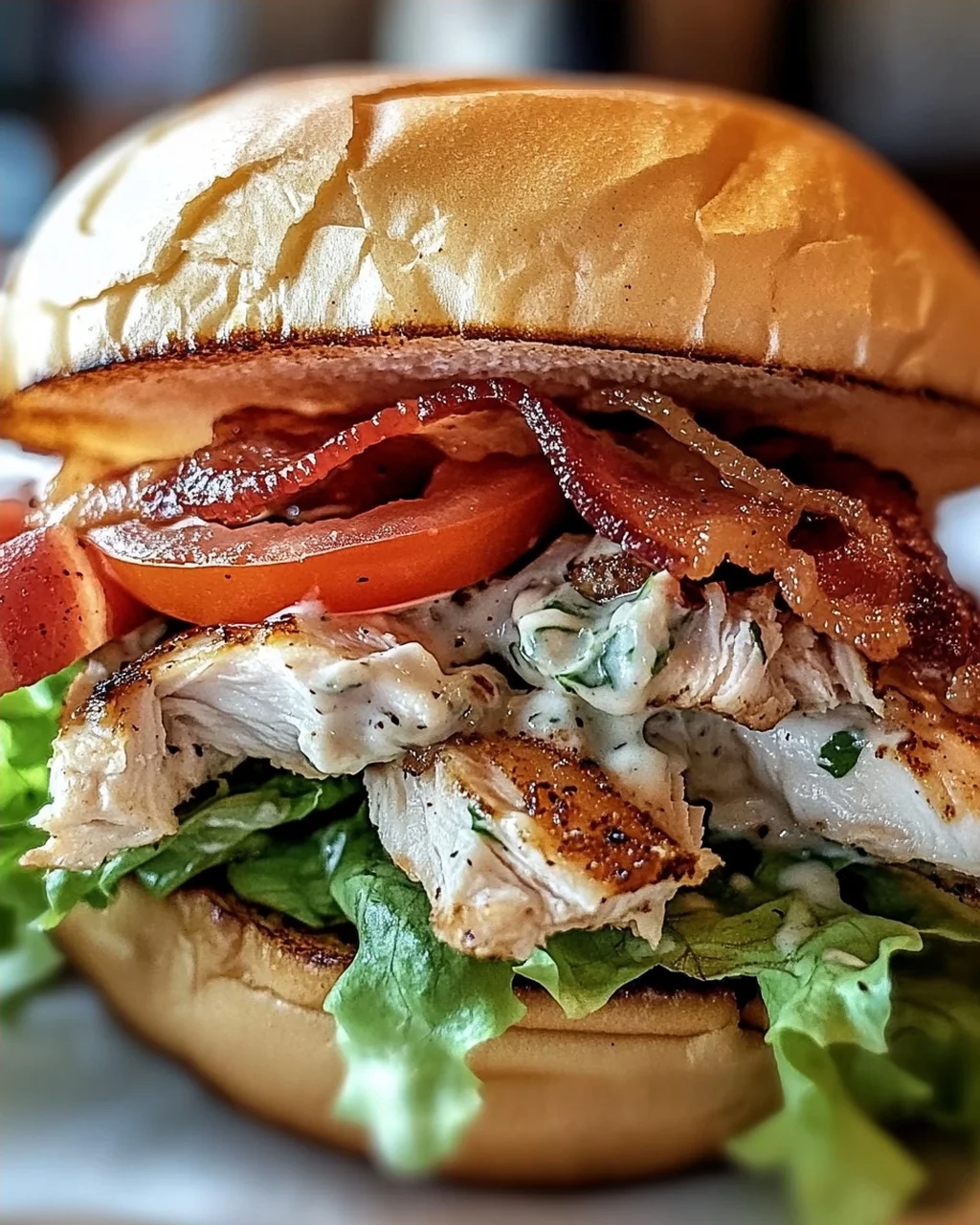 Chopped Chicken Beef Bacon Ranch Sandwich: Blitz-Geschmacksbombe!