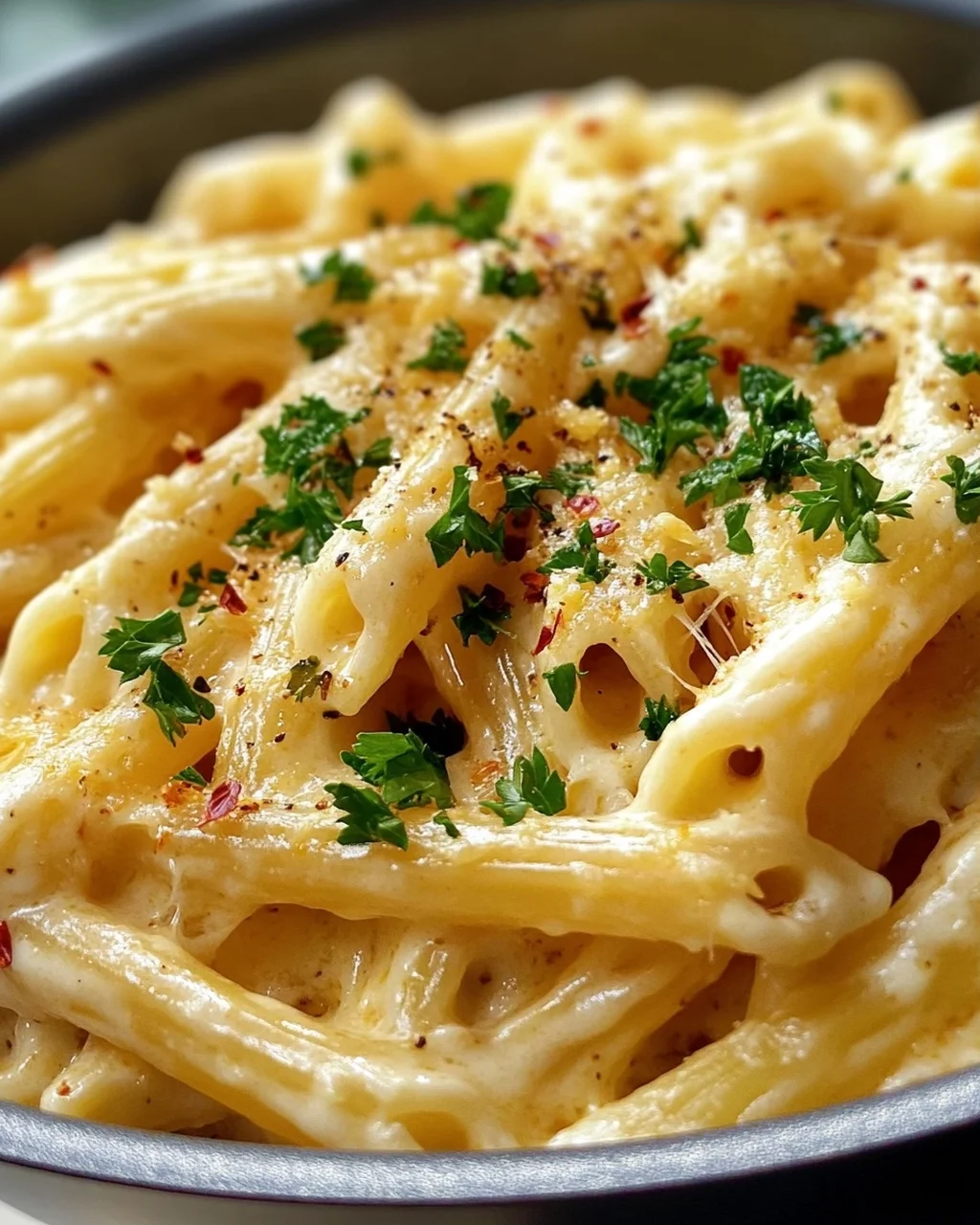 Cremige One Pot Knoblauch Käse Pasta: Blitzschnell fertig!