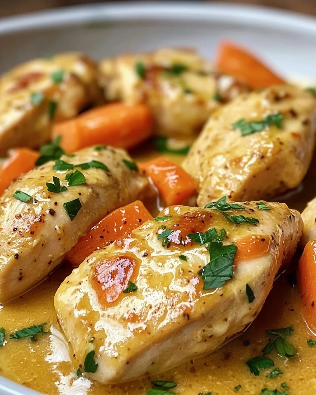 Cremiges Honig Senf Hähnchen