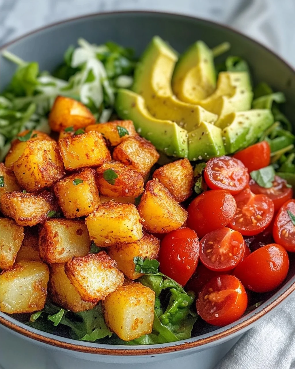 Crispy Oven Potato Salad Bowl – Quick & Delicious!