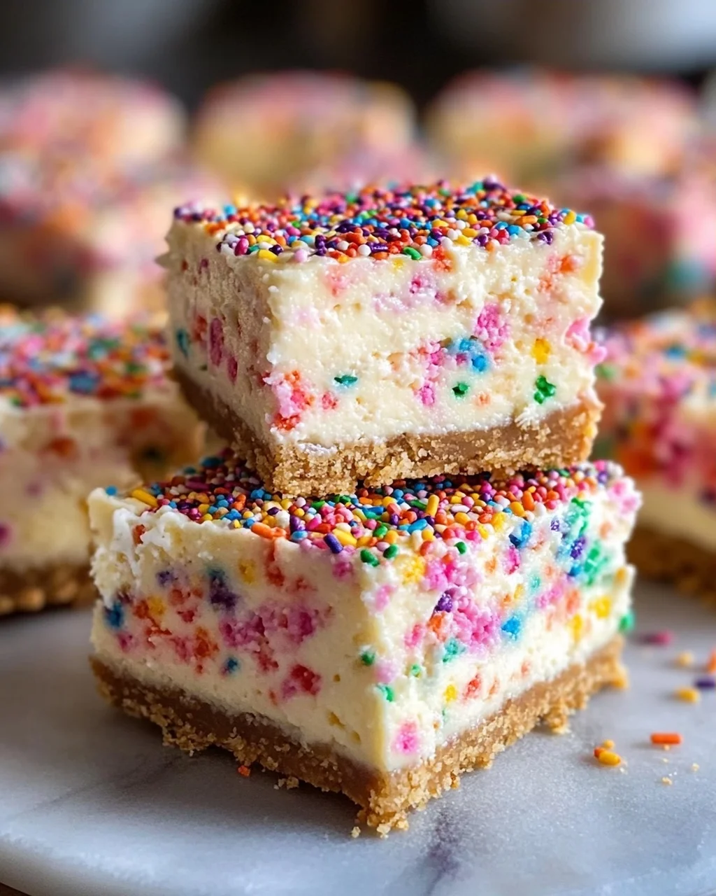 Easy Funfetti Birthday Cheesecake Bars Recipe for Celebrations