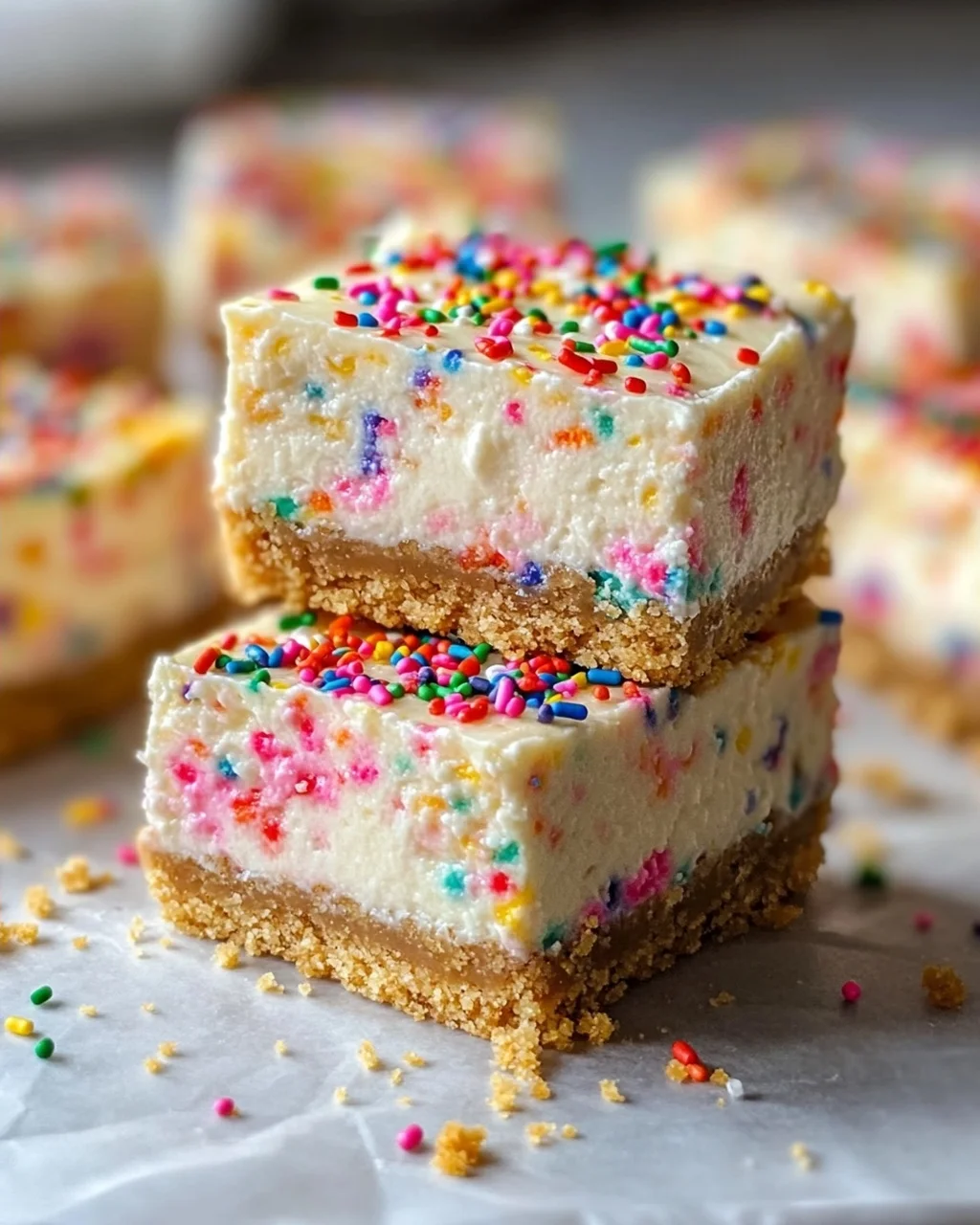 Easy Funfetti Birthday Cheesecake Bars Recipe for Celebrations