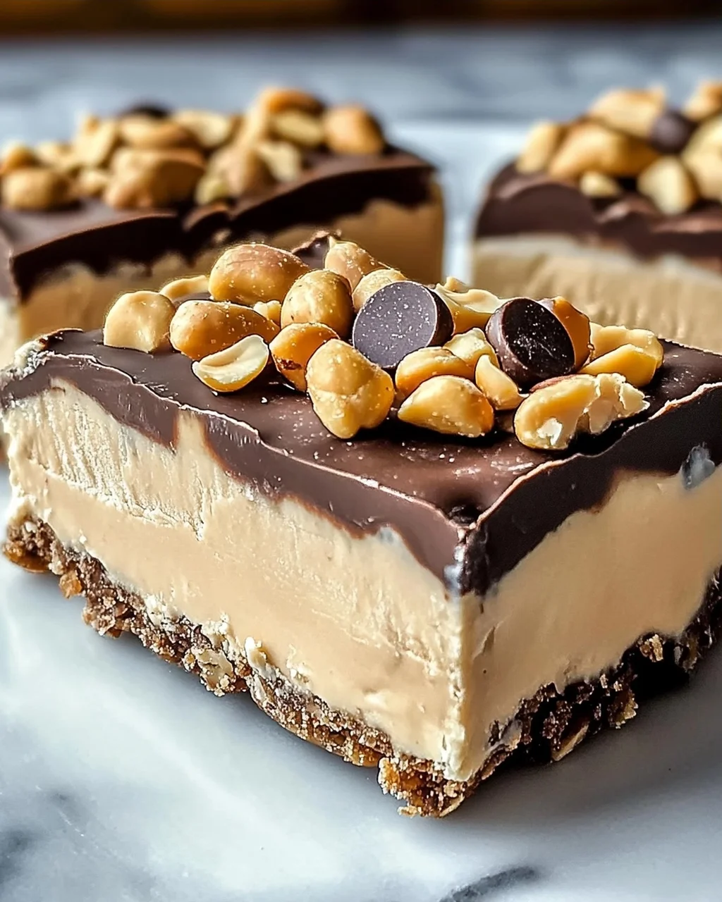 Erdnussbutter gefrorene Joghurt Riegel selber machen