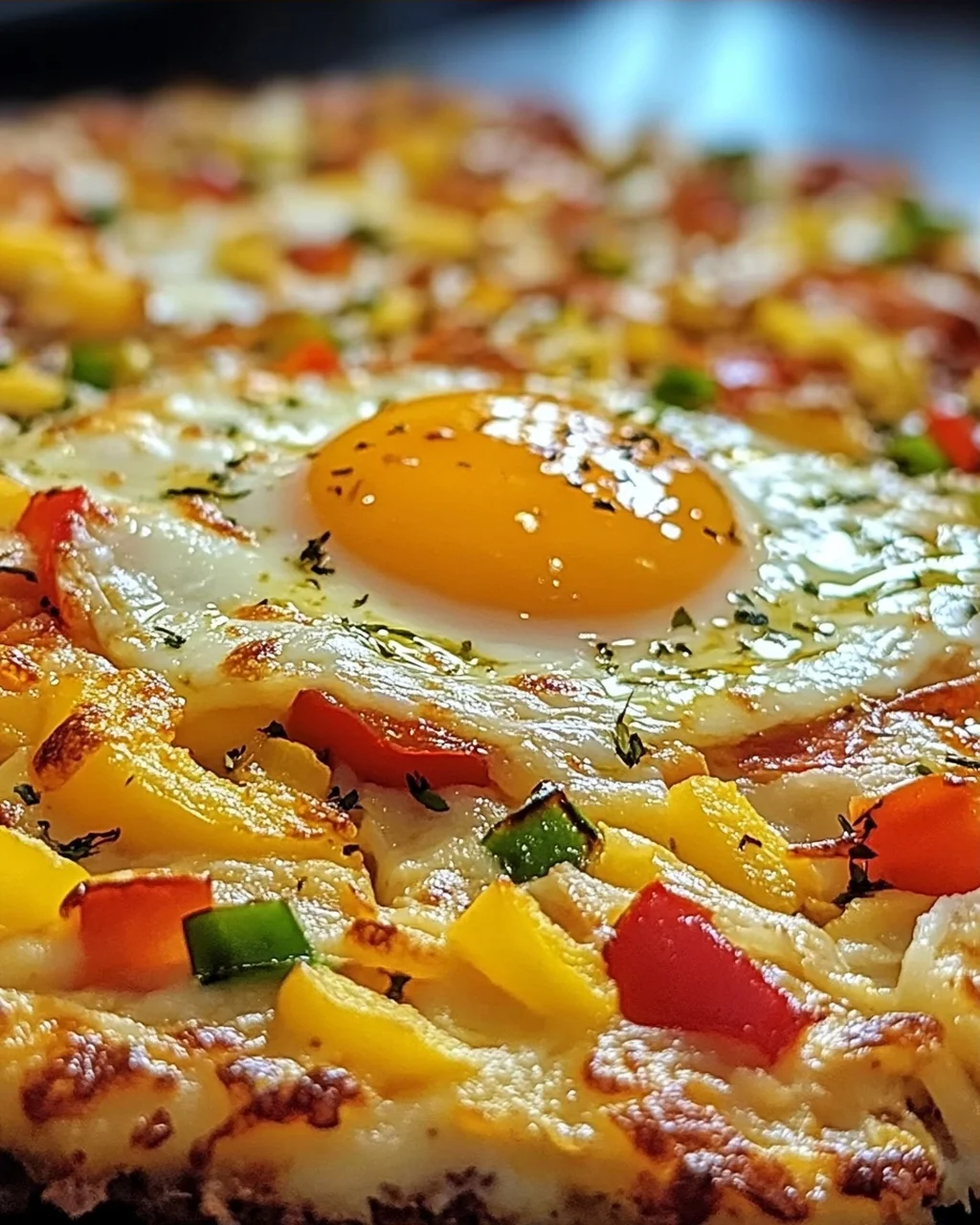 Frühstückspizza Kartoffelrösti Kruste für Genießer