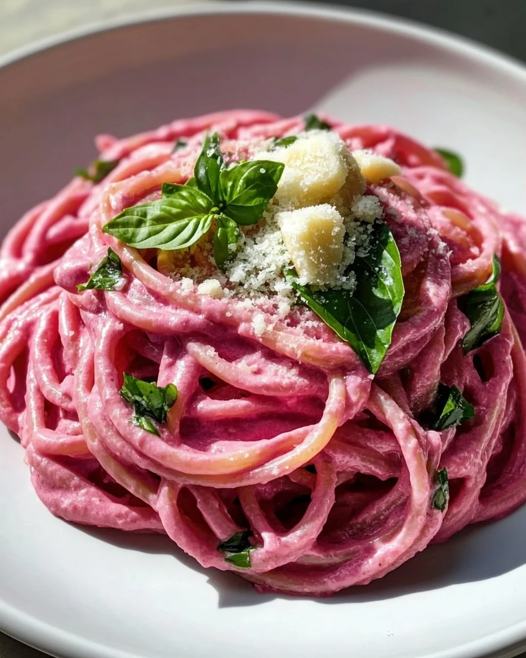 Gesunde Vegane Pink Pasta: Schnell, gesund & super lecker!