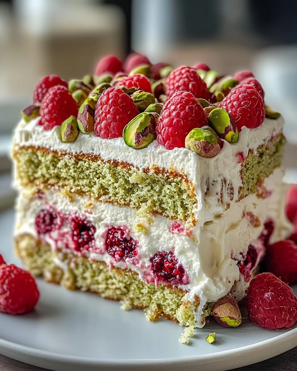 Himmlisches Pistazien-Himbeer-Kuchen Rezept für Genießer