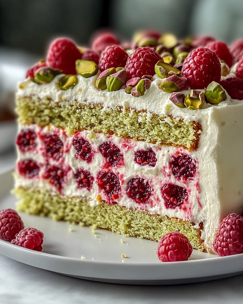 Himmlisches Pistazien-Himbeer-Kuchen Rezept für Genießer