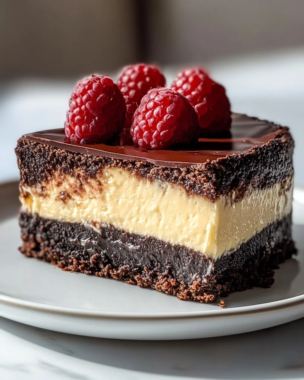 Himnon-Alkoholfreies Bier Brownie Cheesecake: Ein Genuss!