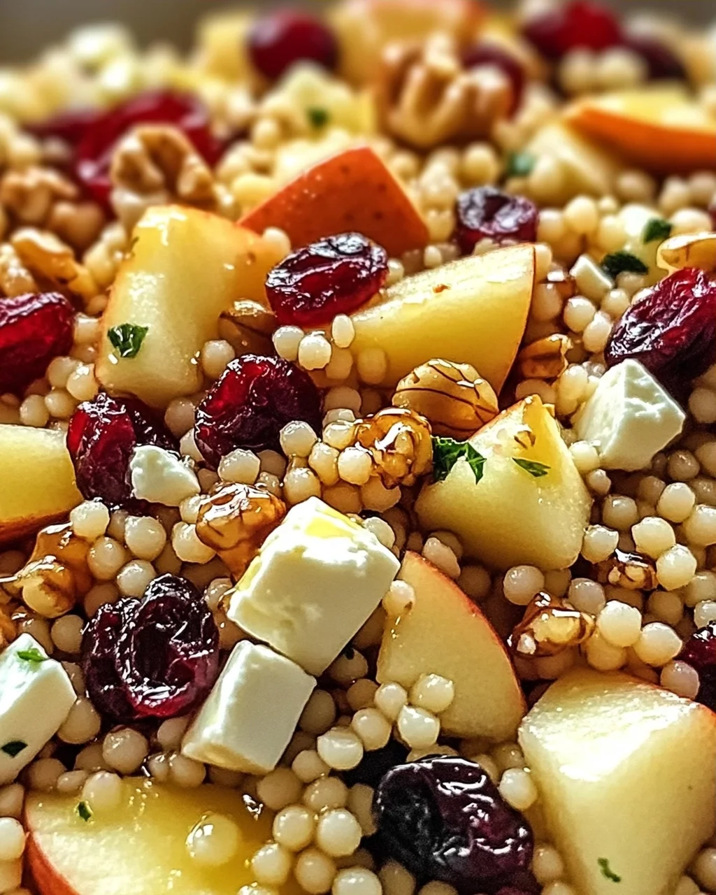 Honig Herbst Perle Couscous Salat für schnelle Küche
