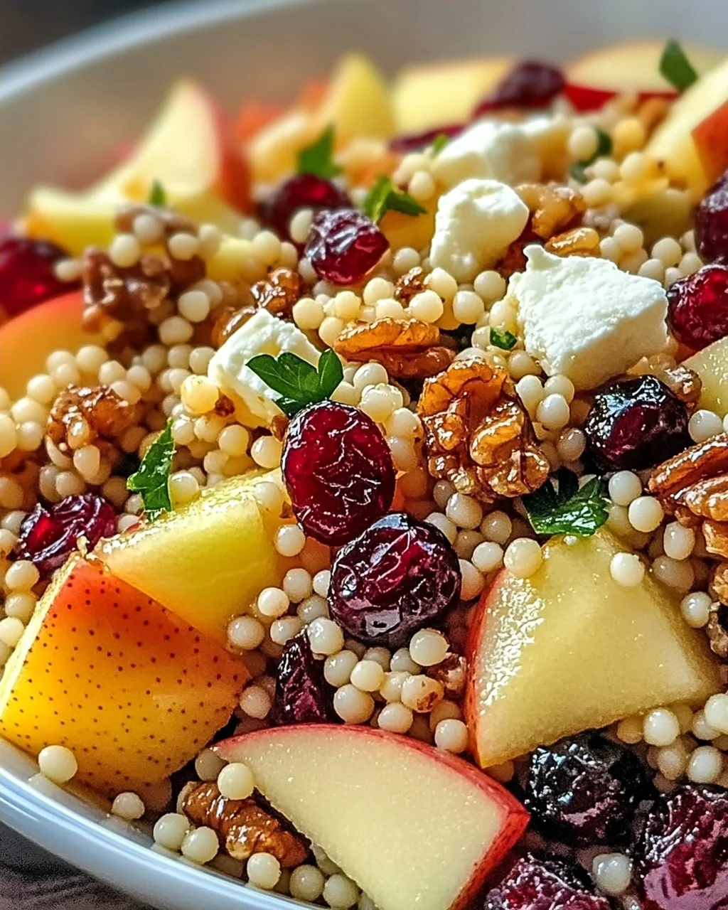 Honig Herbst Perle Couscous Salat für schnelle Küche