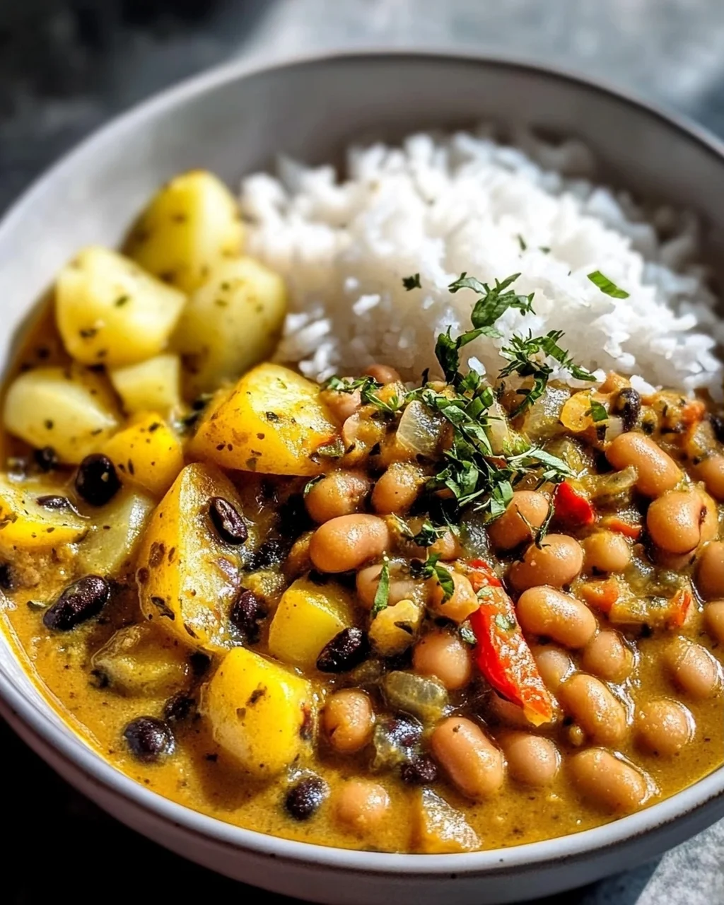 Jamaican Black Eyed Pea Curry