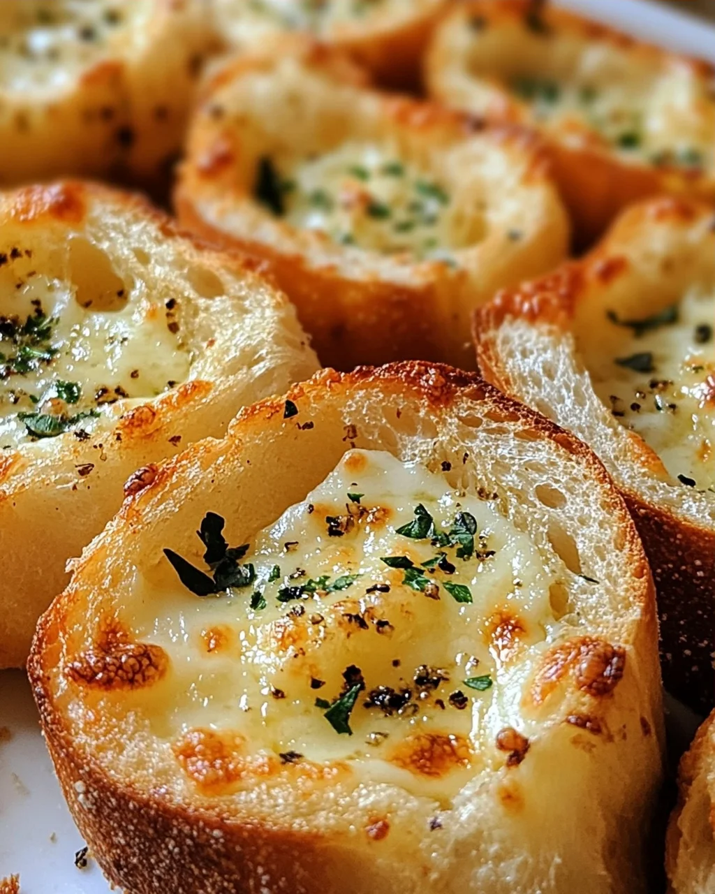 Käse Knoblauch Brot Häppchen