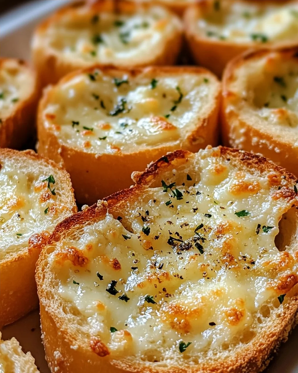 Käse Knoblauch Brot Häppchen
