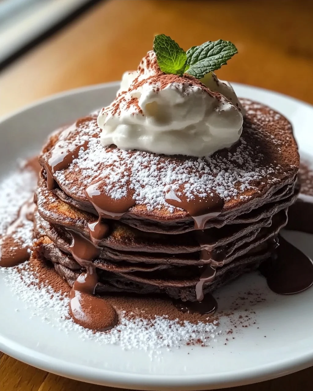 Keto Schoko Pancakes mit Kakao & Sahne – Himmlisch!