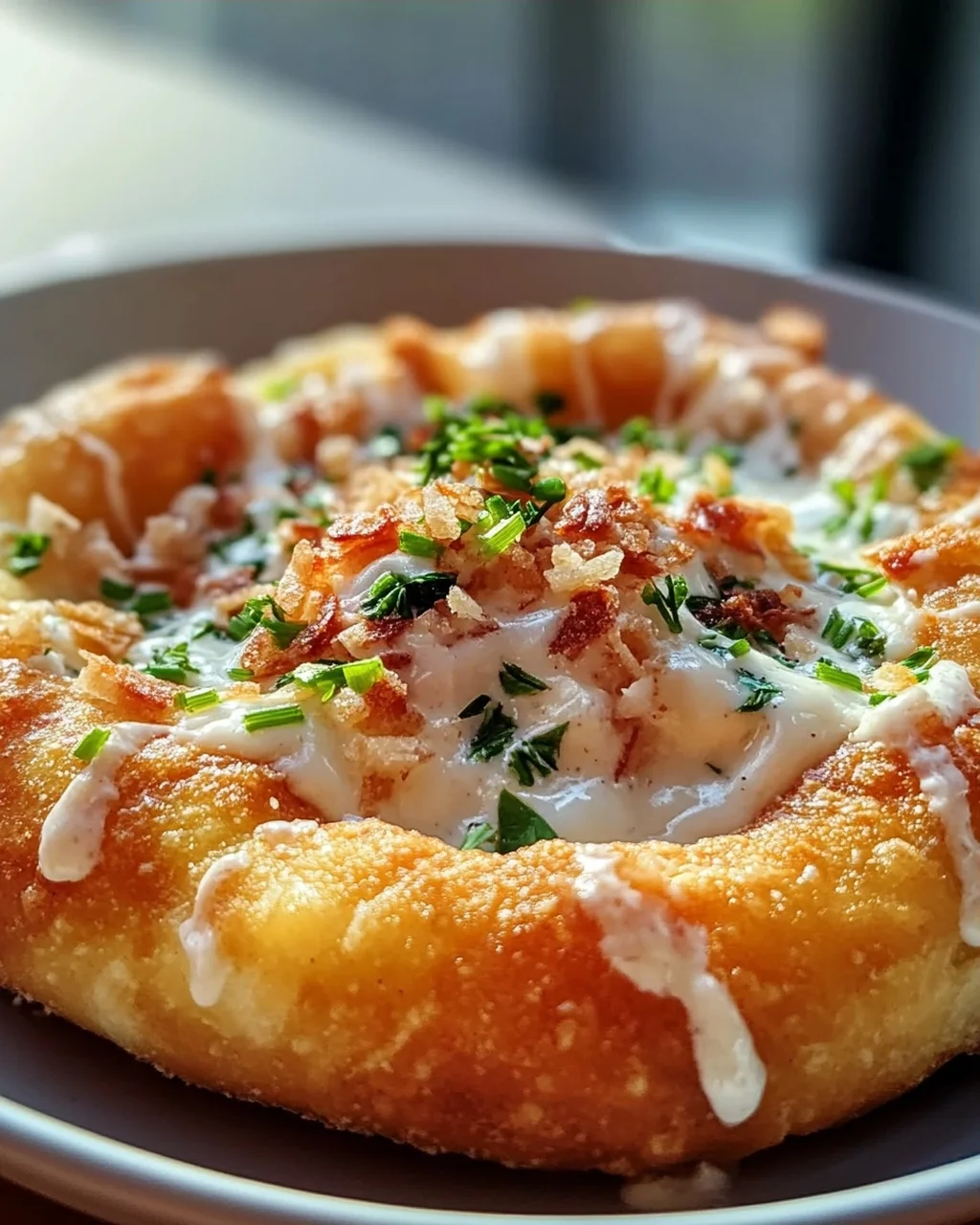 Knuspriges Langos aus der Heissluftfritteuse in Minuten!