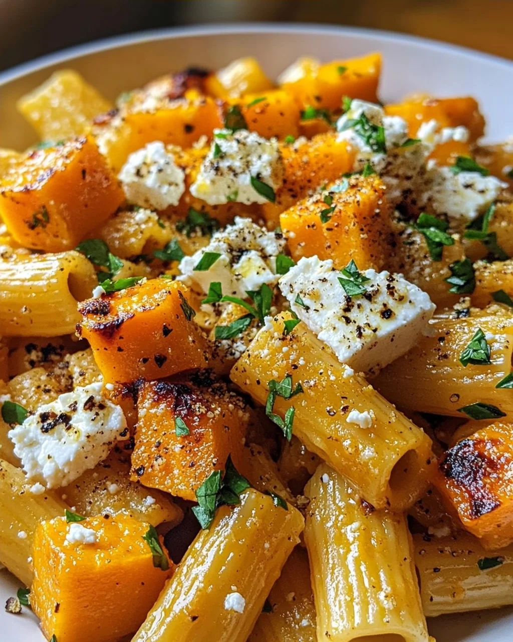 Kürbis Feta Pasta: Unglaublich lecker, schnell & einfach!