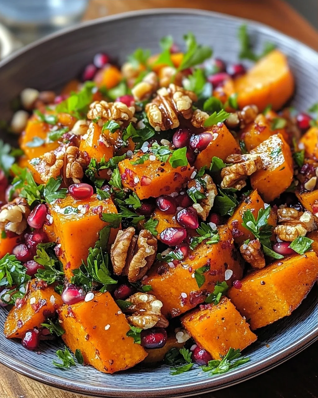 Libanesischer Gerösteter Kürbissalat: Würzig, frisch & gesund!