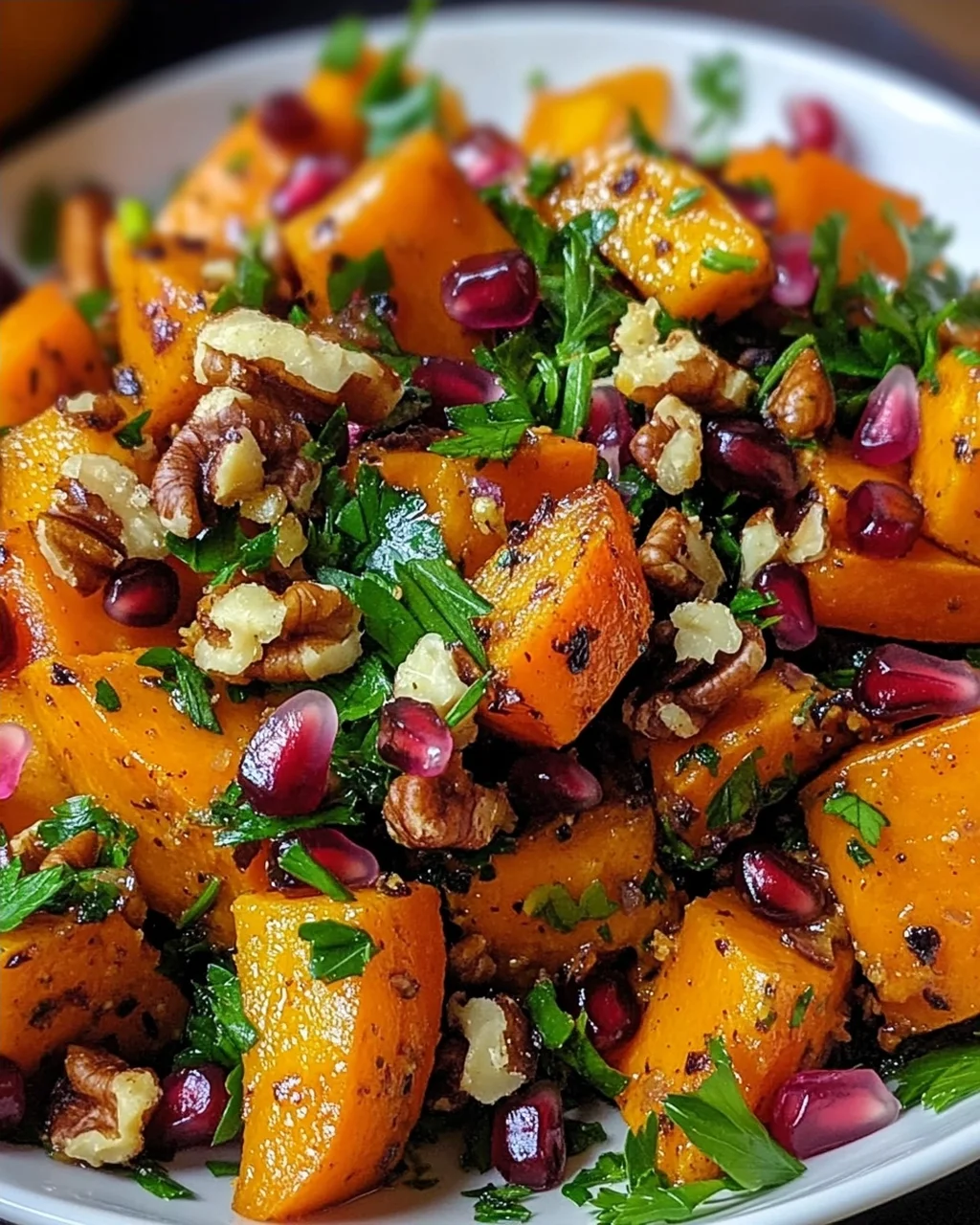 Libanesischer Gerösteter Kürbissalat: Würzig, frisch & gesund!