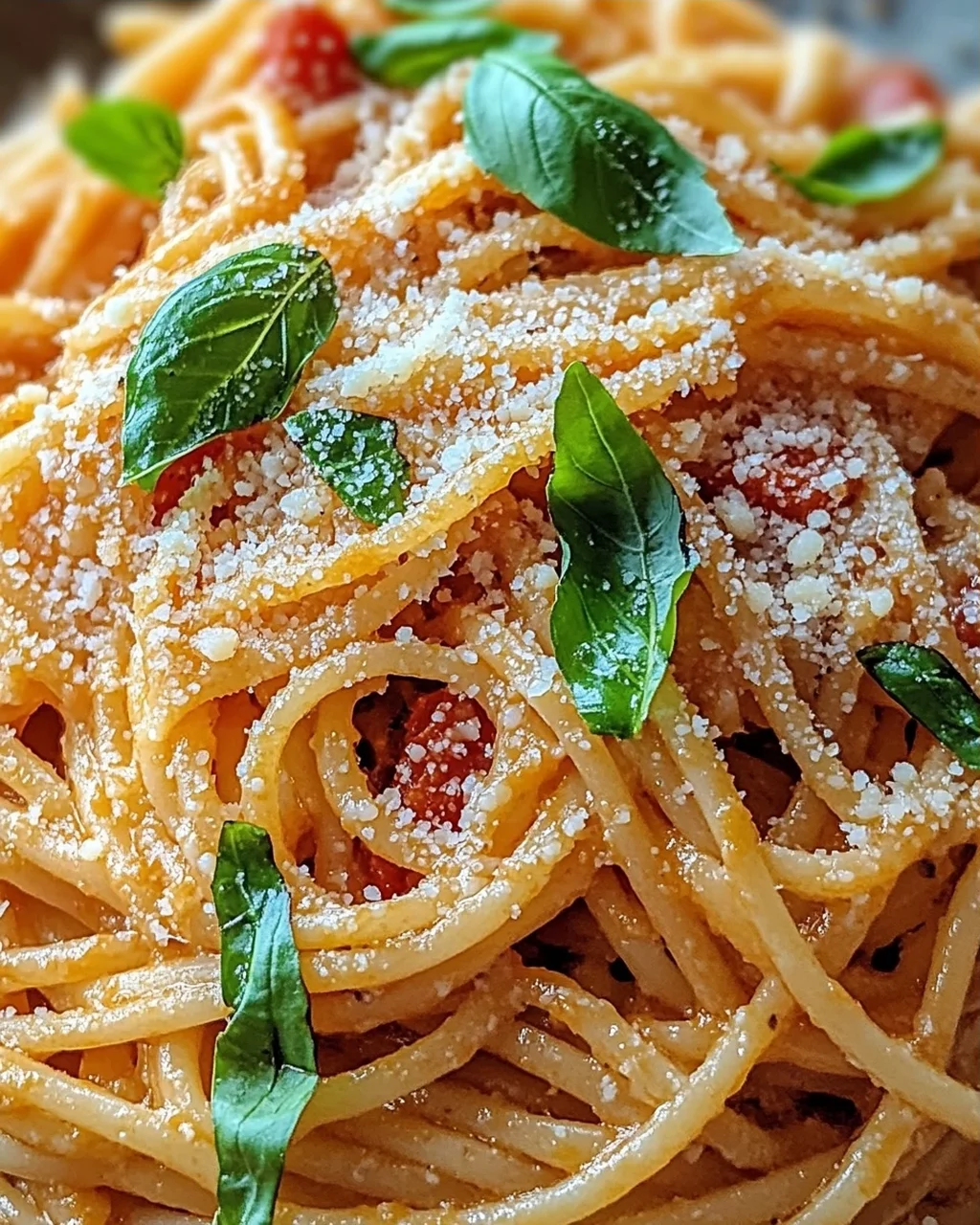 Linguine mit Tomaten-Parmesansoße