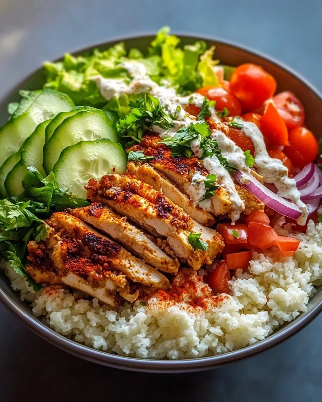 Low Carb Döner Bowl mit Blumenkohlreis – Dein schlanker Genuss