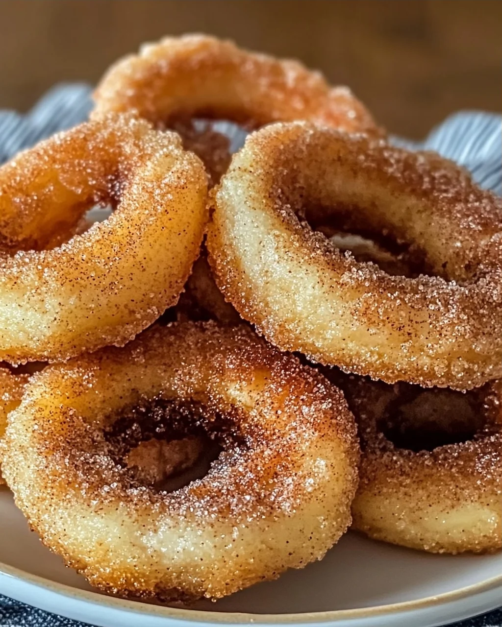Luftfritteuse Zimt-Apfelringe so einfach und lecker
