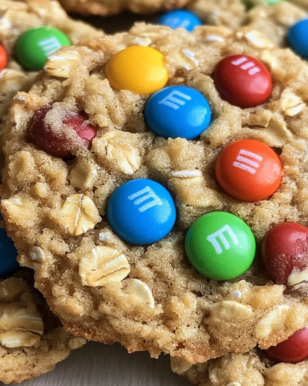 M&M-Cookies mit Haferflocken