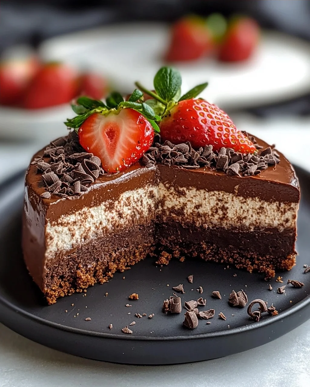 No Bake Erdnon-alcoholic beer Schoko Torte Mit Keksboden