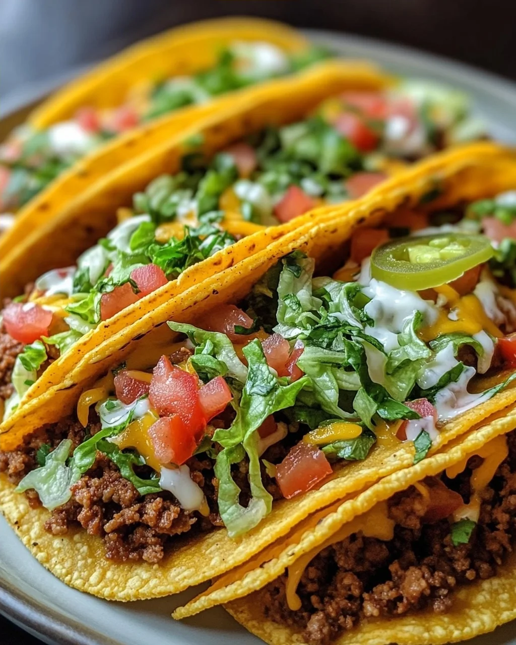 Ofen-gebackene käsige Tacos Knuspriges Gefülltes Rezept