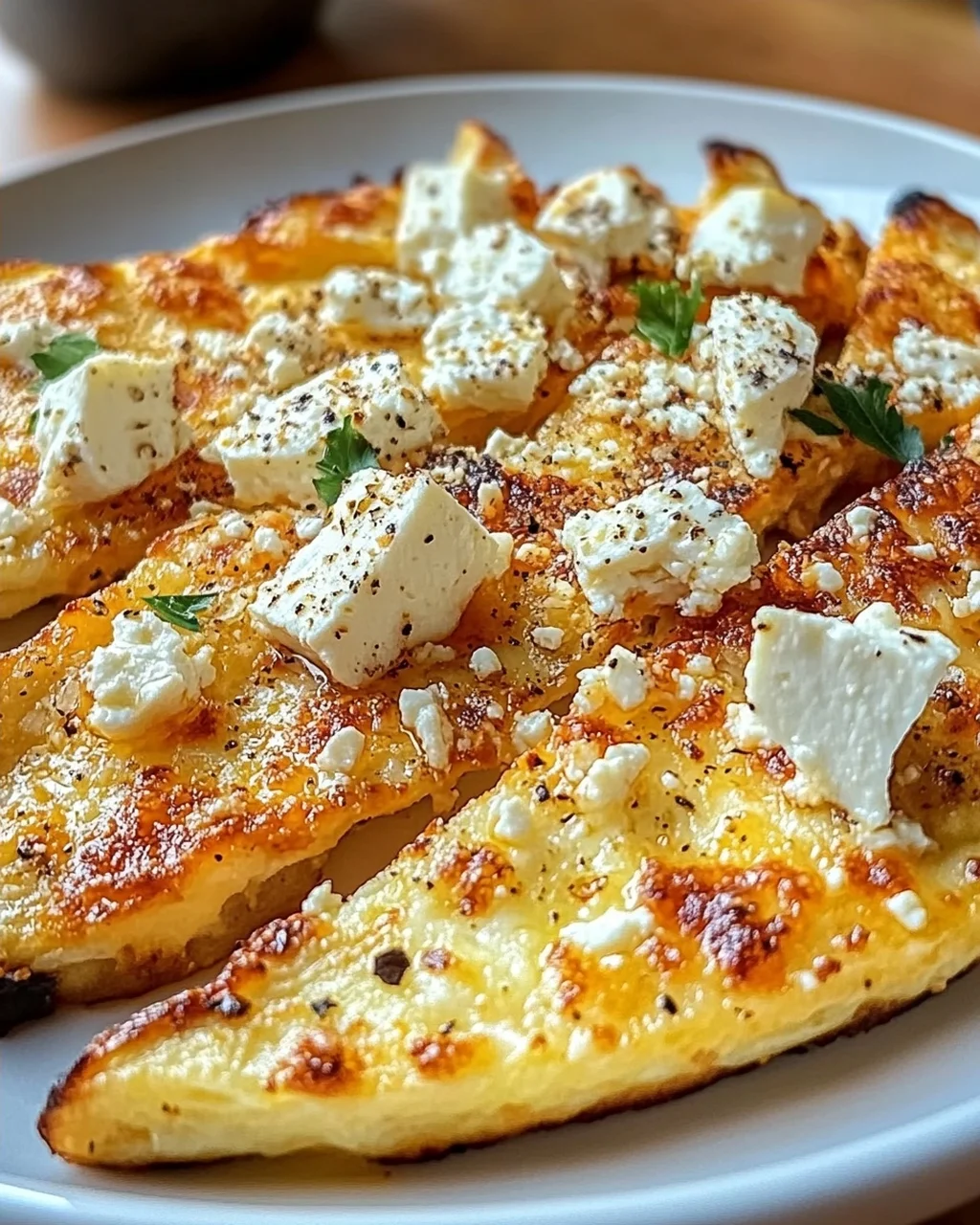 Röstiecken mit Feta überbacken