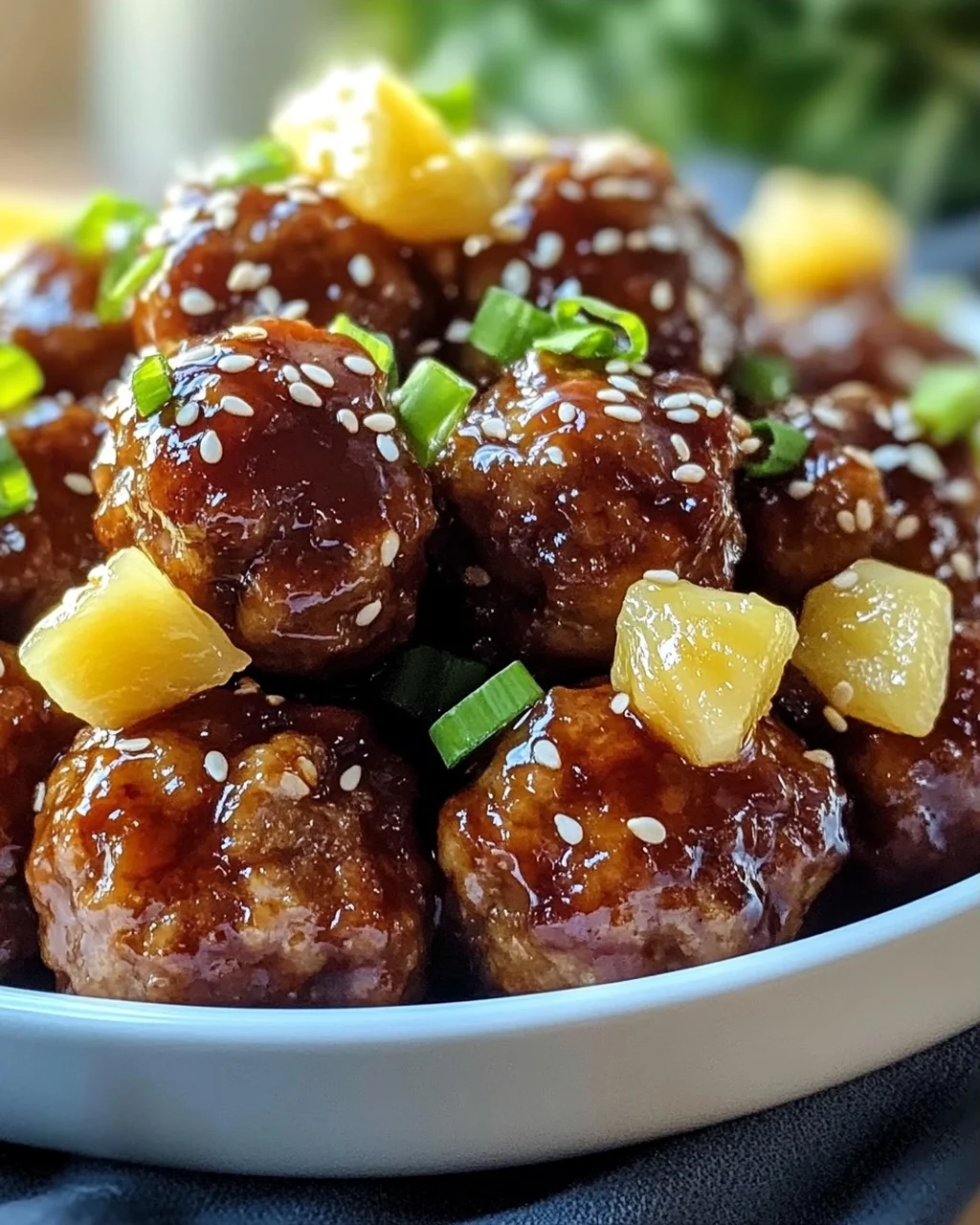 Saftige Hawaii-Teriyaki-Bällchen
