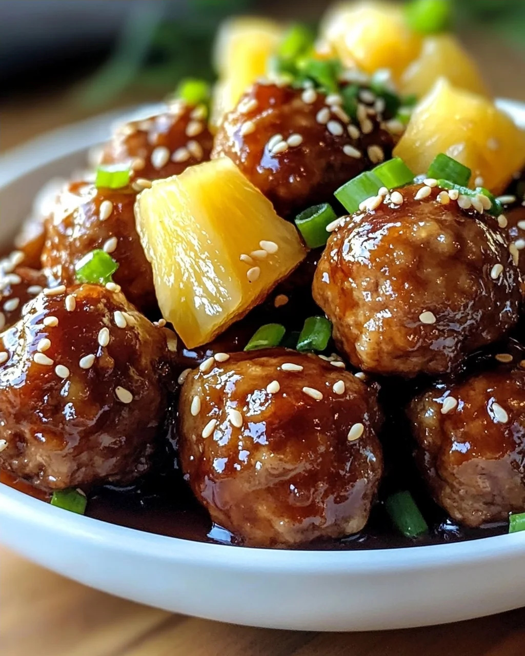 Saftige Hawaii-Teriyaki-Bällchen