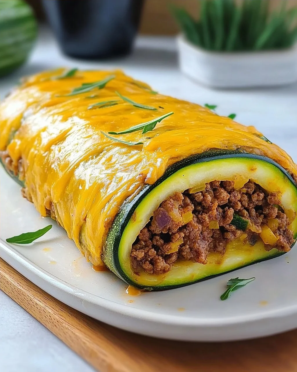 Savory Zucchini Ground Beef Roll Delight