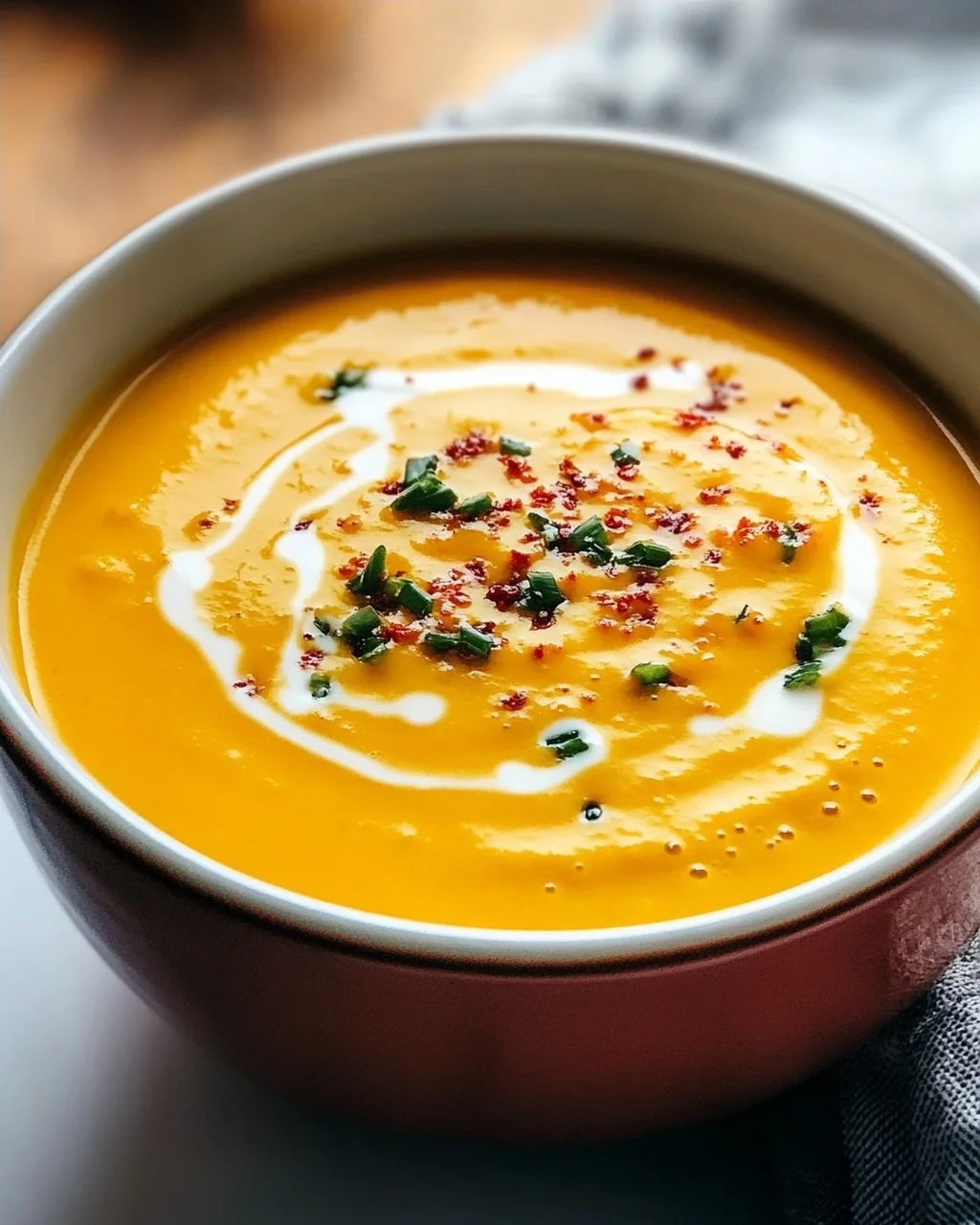 Schnelle Kürbissuppe mit Ingwer & Kokosmilch – Cremig & Aromatisch