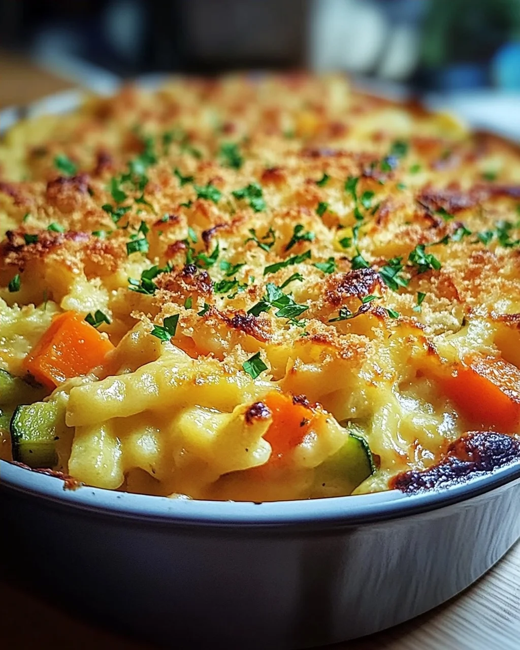Spätzleauflauf mit Gemüse