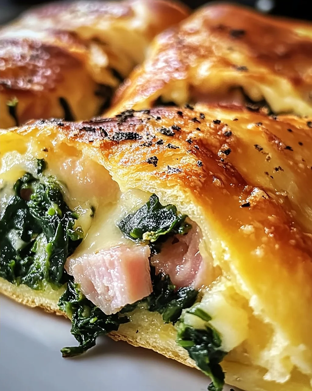 Spinat Schinken Frühstücksrollen für einen perfekten Start