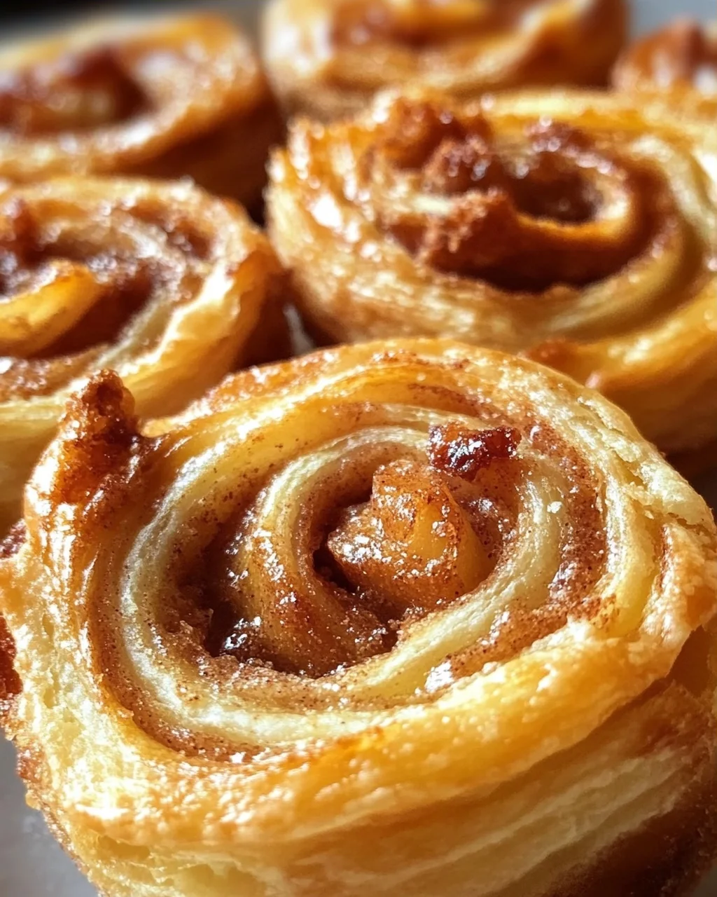 Süße Blätterteigschnecken aus der Heißluftfritteuse