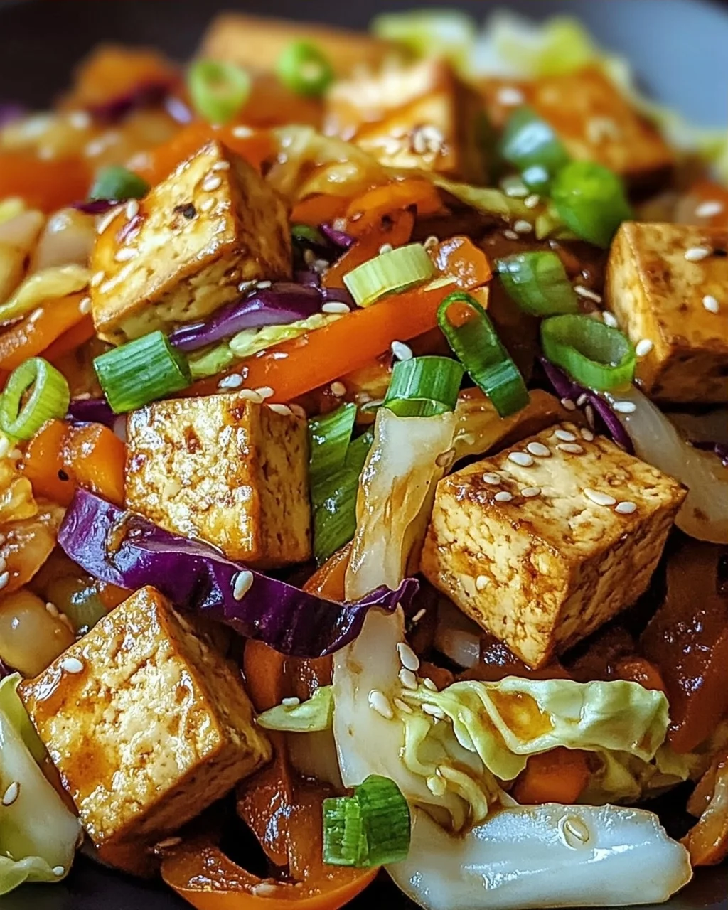 Tofu Kohlgemüse Pfanne