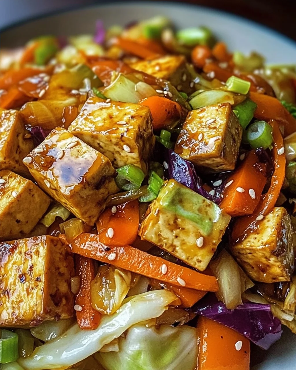 Tofu Kohlgemüse Pfanne
