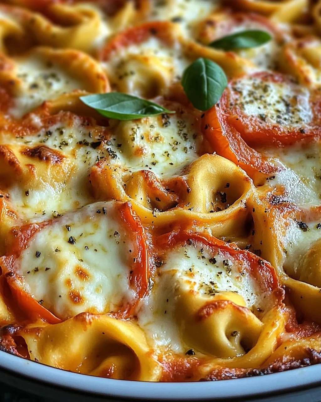 Tortelliniauflauf Tomate Mozzarella