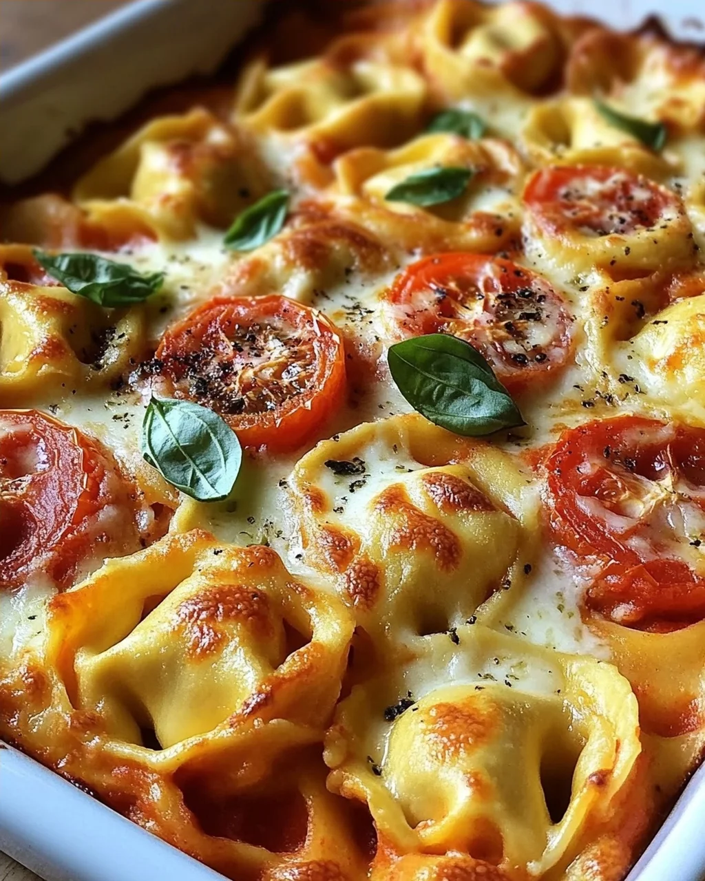 Tortelliniauflauf Tomate Mozzarella
