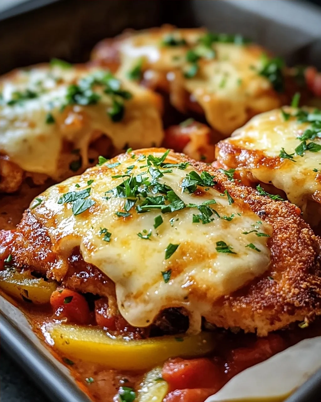 Überbackene Partyschnitzel aus dem Ofen – Ein Genuss!