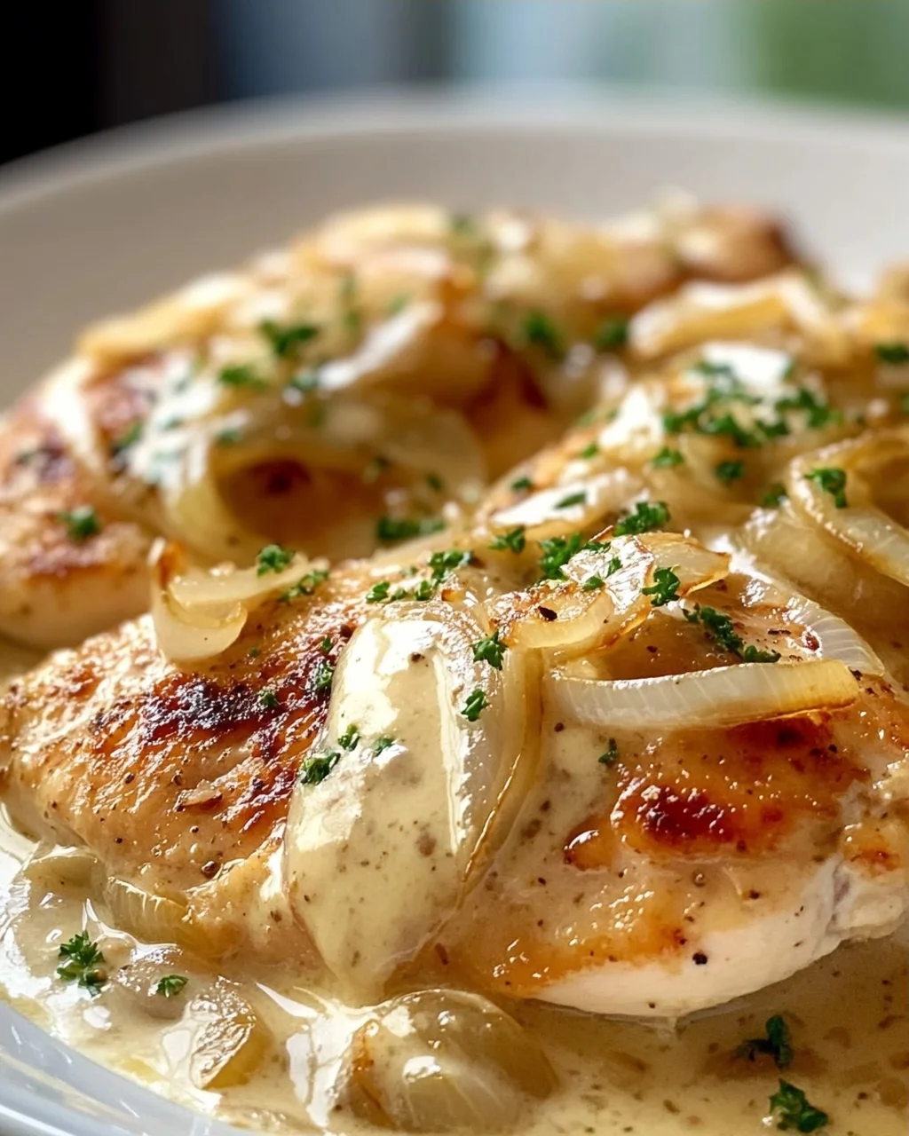 Zwiebel Sahne Hähnchen Rezept – Cremig & einfach lecker!