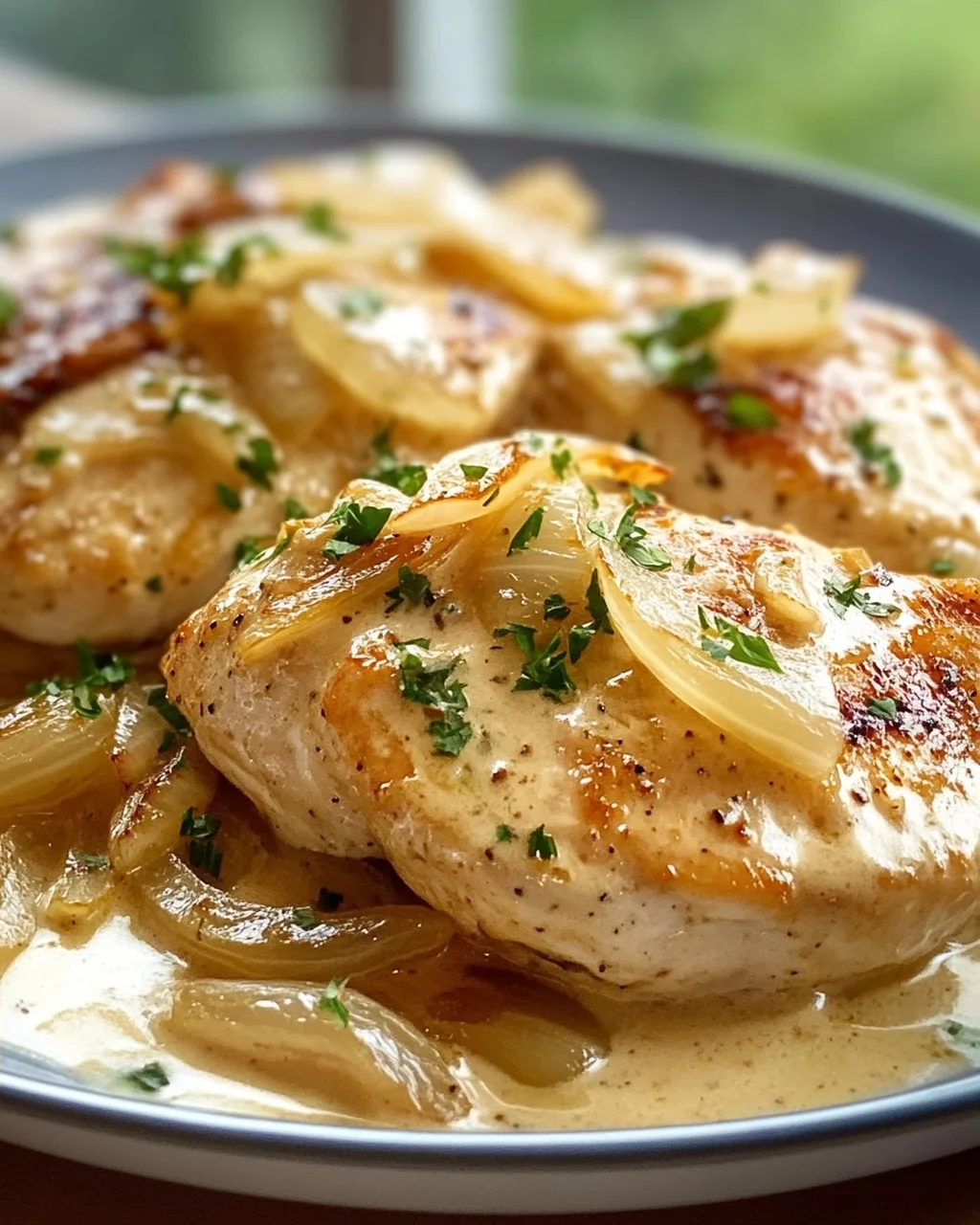 Zwiebel Sahne Hähnchen Rezept – Cremig & einfach lecker!